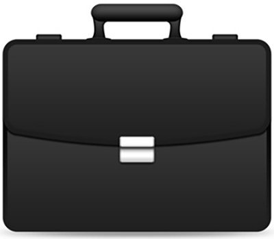 psd black briefcase icon