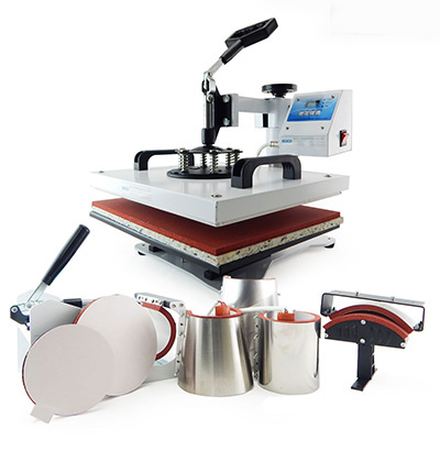 Maquina de Estampar Multifuncional 8 em 1 Branca Base 38x29 220